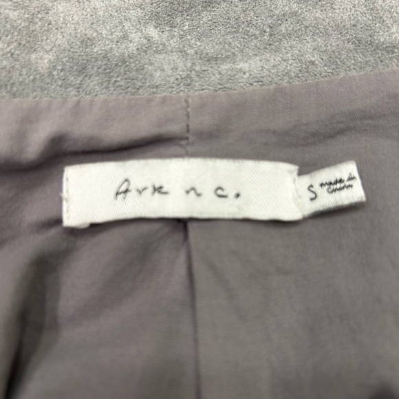 Ark NC Ultra Swede Jacket, NWOT, Grey, Motorcycle Style Zip Front & Sleeve, Sz S - Picture 9 of 16